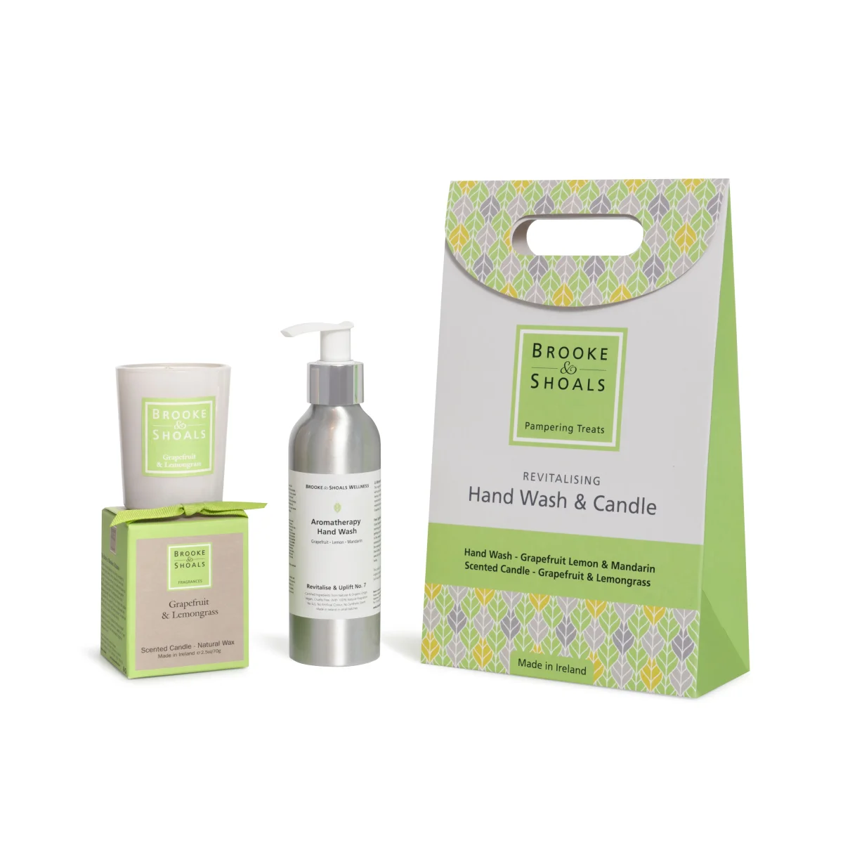B+S UPLIFTING SET- Hand WASH & Grapefruit small candle