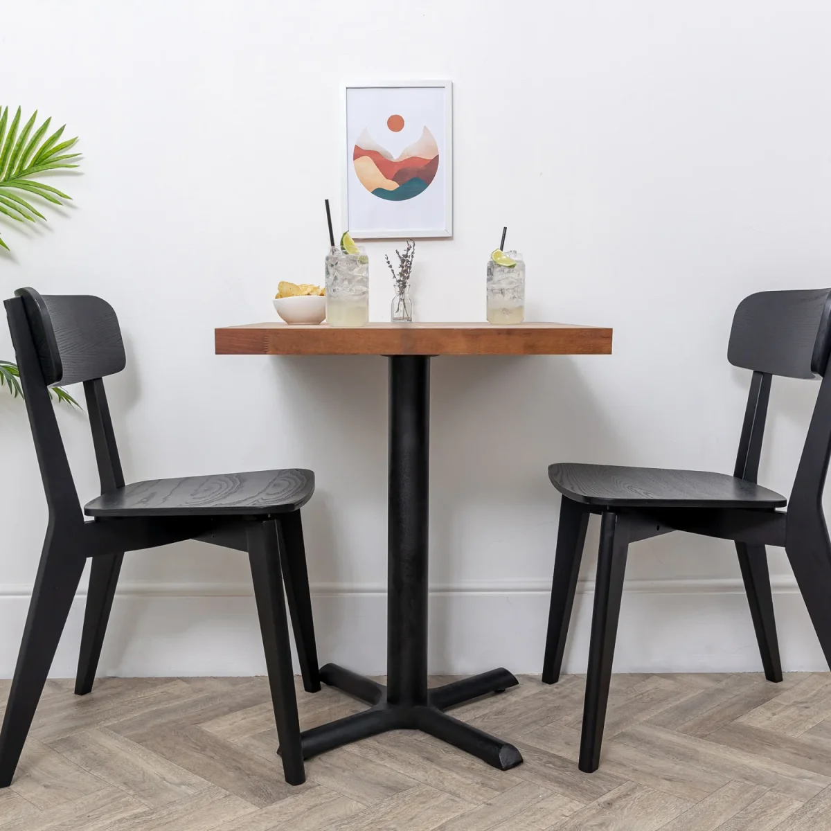 Solid Iroko Bistro Table - Image 5
