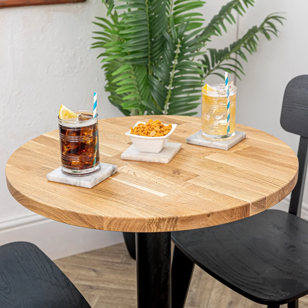 Oak Solid Wood Round Table Top - Image 4