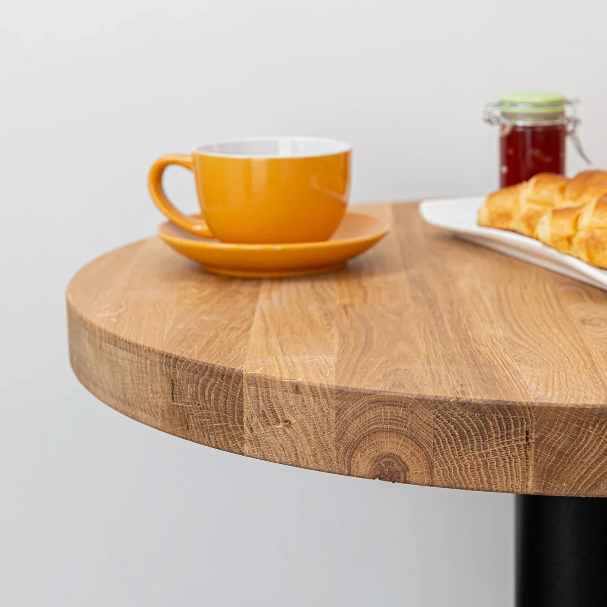 Oak Solid Wood Round Table Top - Image 3