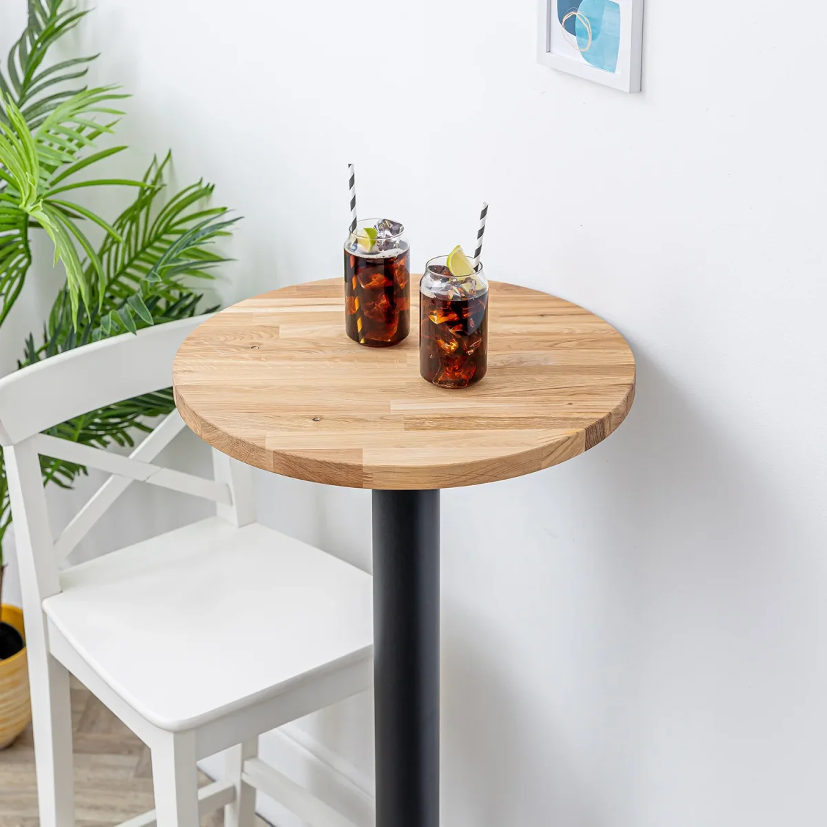 Oak Solid Wood Round Table Top - Image 7