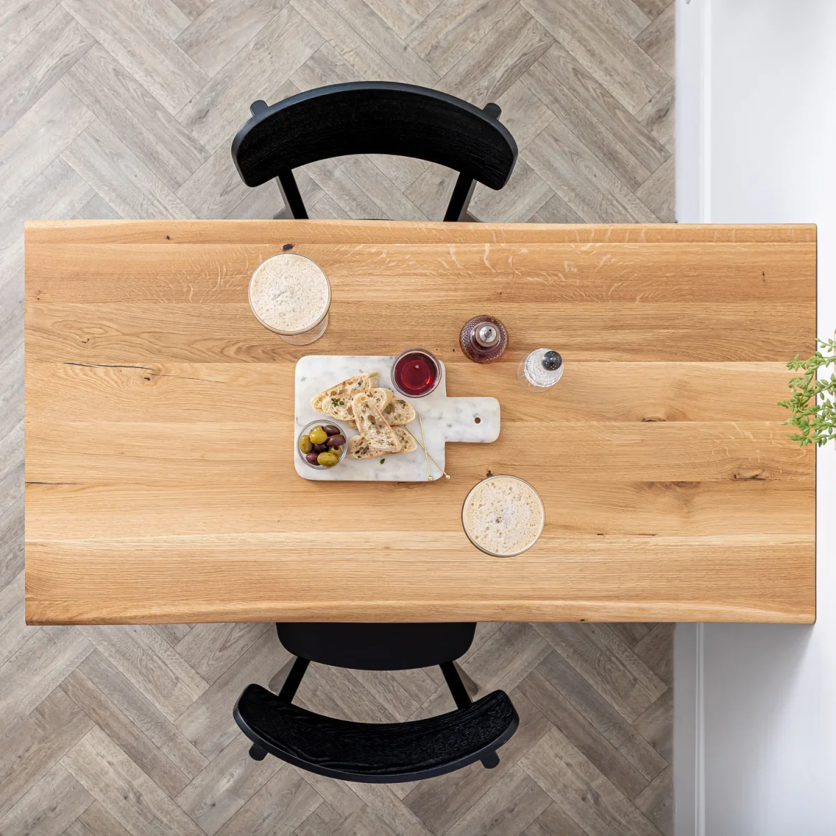 Solid Oak Live Edge Tabletop - Image 6