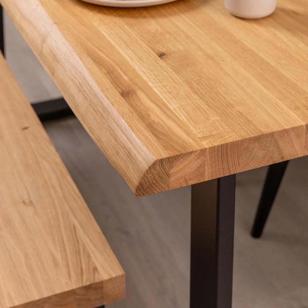 Solid Oak Waney Edge Tabletop - Image 4