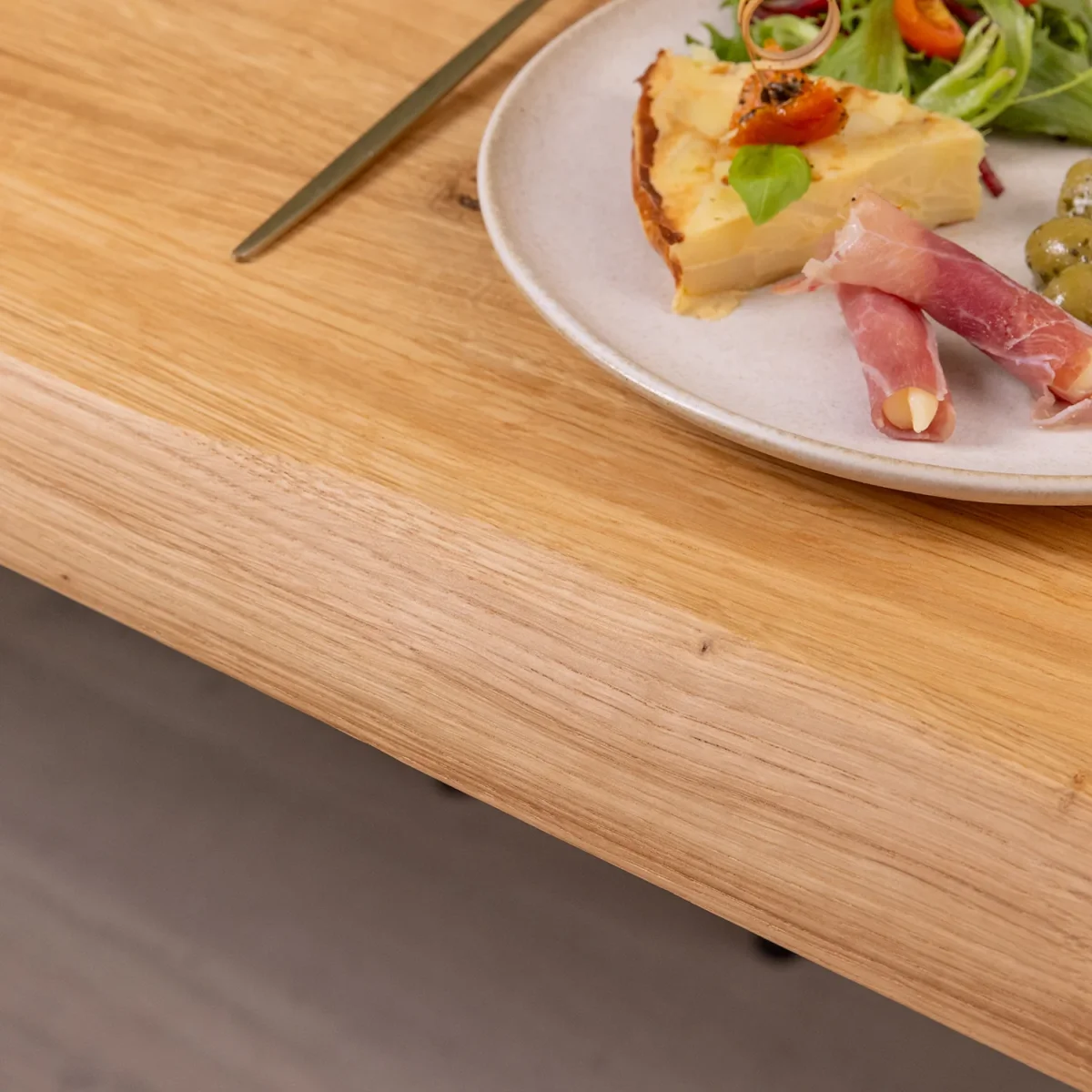 Solid Oak Waney Edge Tabletop - Image 8