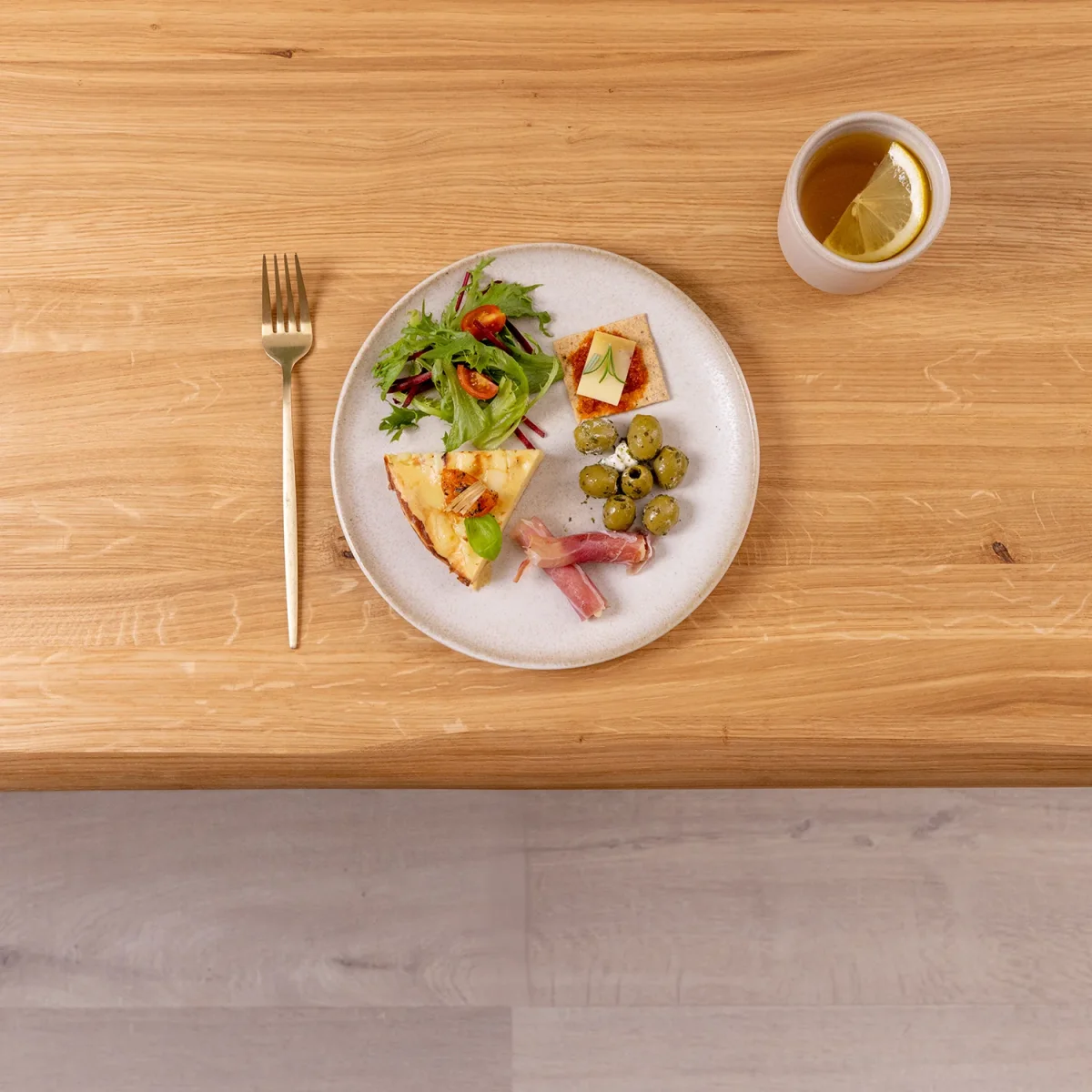 Solid Oak Waney Edge Tabletop - Image 5